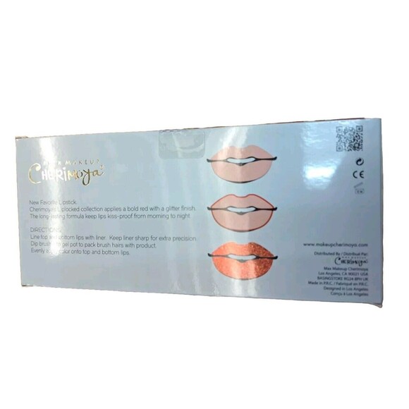Max makeup Cherimoya lip locked collection of three - liner, lip pot, Lip Brush - Picture 2 of 4